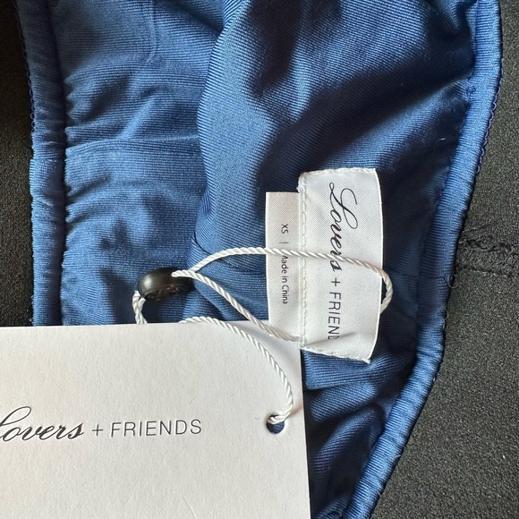 Lovers + Friends Beautiful velvet-feel blue leggings - Picture 7 of 10